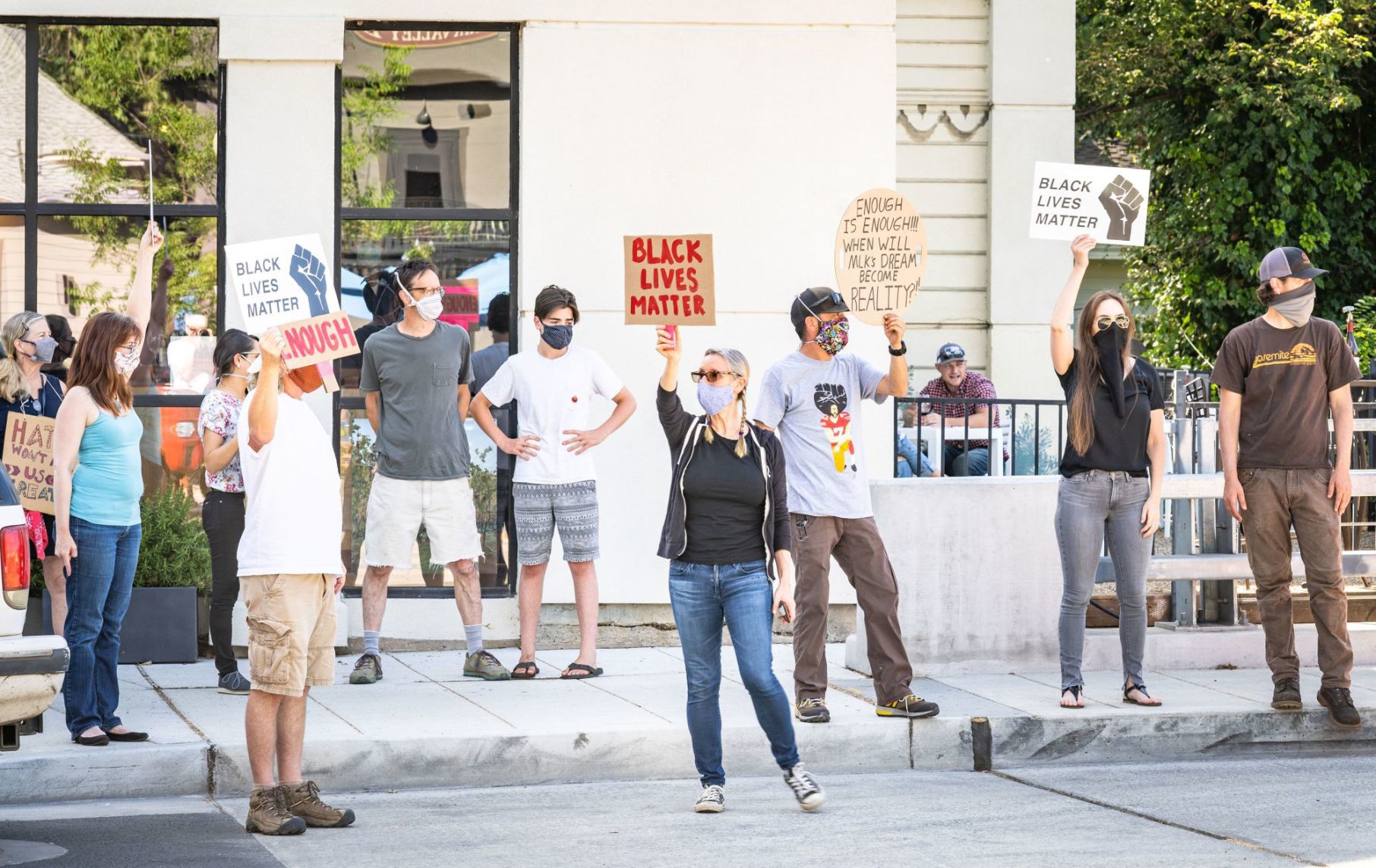 Calistoga peaceful protest